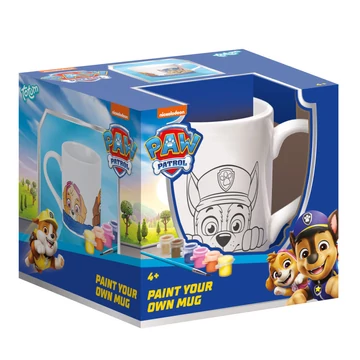 Mancs Őrjárat Team festhető porcelán bögre 235 ml Díszdobozban
