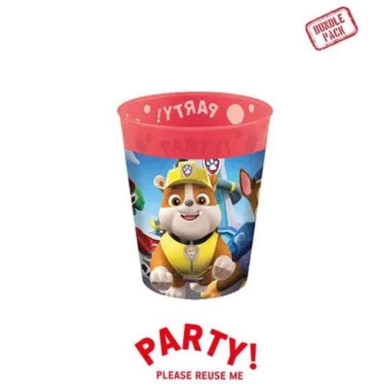Mancs Őrjárat Rescue Heroes micro prémium műanyag pohár szett 4 db-os 250 ml