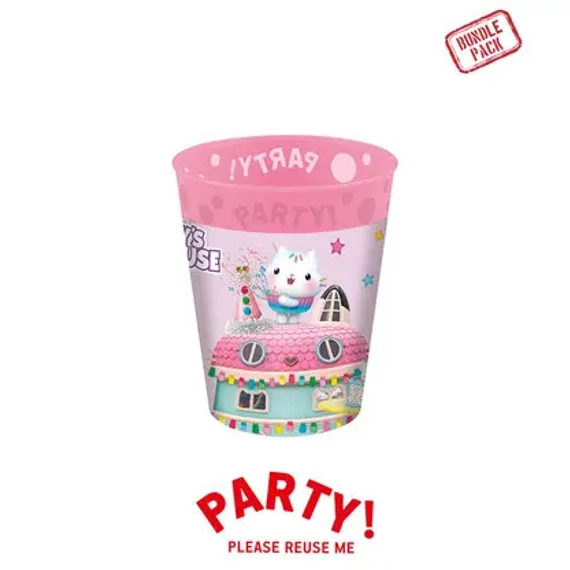 Gabi babaháza Friends micro prémium műanyag pohár szett 4 db-os 250 ml