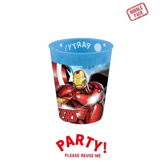 Bosszúállók Infinity Stones micro prémium műanyag pohár szett 4 db-os 250 ml