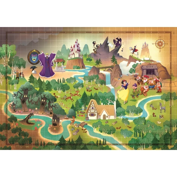 Mesetérkép Snow White 1000 db-os puzzle Clementoni