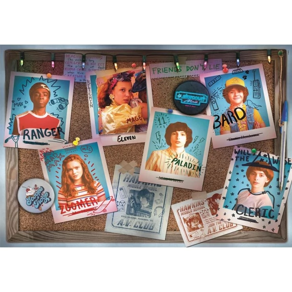 Stranger Things 1000 db-os Compact puzzle Clementoni