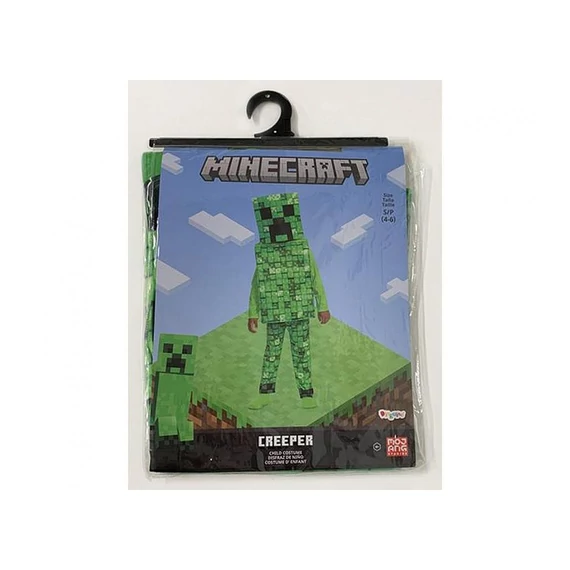 Minecraft Creeper jelmez 4-6 év