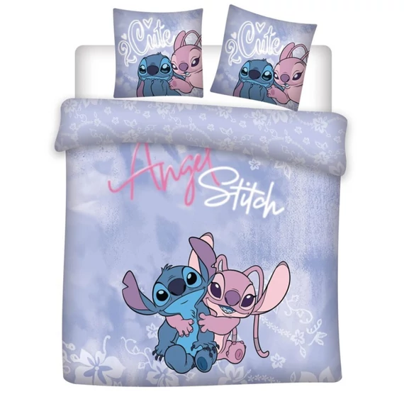 Disney Lilo és Stitch, A csillagkutya Cutie dupla, kétszemélyes ágyneműhuzat 200×200cm, 65x65 cm