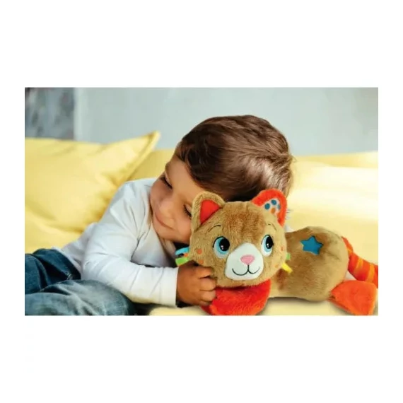 Cicás Tummy-Time elalvást segítő plüss játék Clementoni