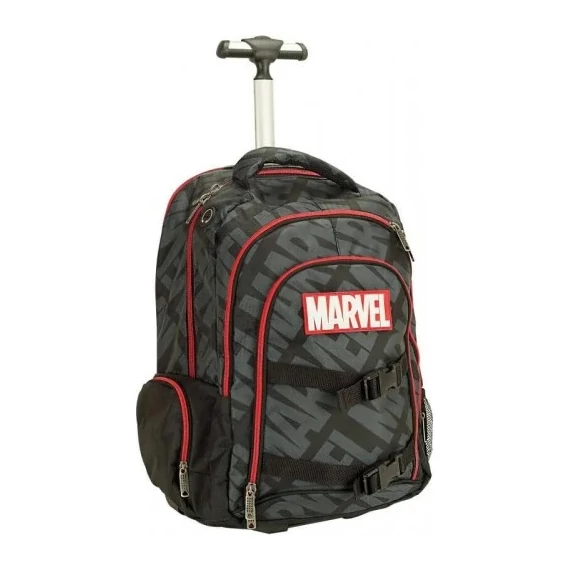 Marvel Black gurulós iskolatáska, táska 46 cm