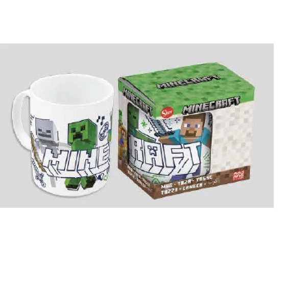 Minecraft Explore More porcelán bögre 235 ml (8 oz) Díszdobozban
