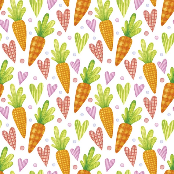 Húsvét Sweet Carrots szalvéta 20 db-os 33x33 cm