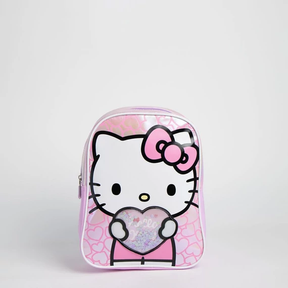 Hello Kitty Heart hologrammos hátizsák, táska 32 cm