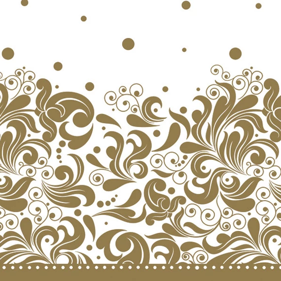 Díszes Gold szalvéta 20 db-os 33x33 cm