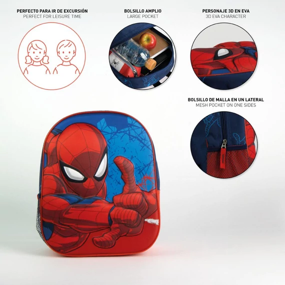Pókember Web Force 3D hátizsák, táska 31 cm