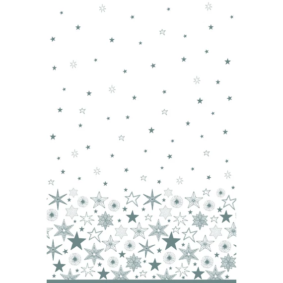 Karácsony Silver Stars papír asztalterítő 120x180 cm