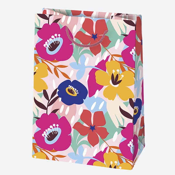 Virág Blossom papír ajándéktasak, ajándékzacskó 23x32x11 cm