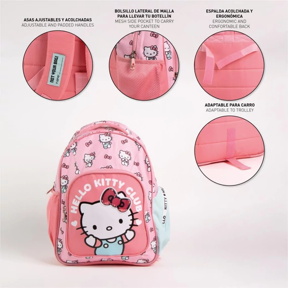 Hello Kitty Club iskolatáska, táska 42 cm