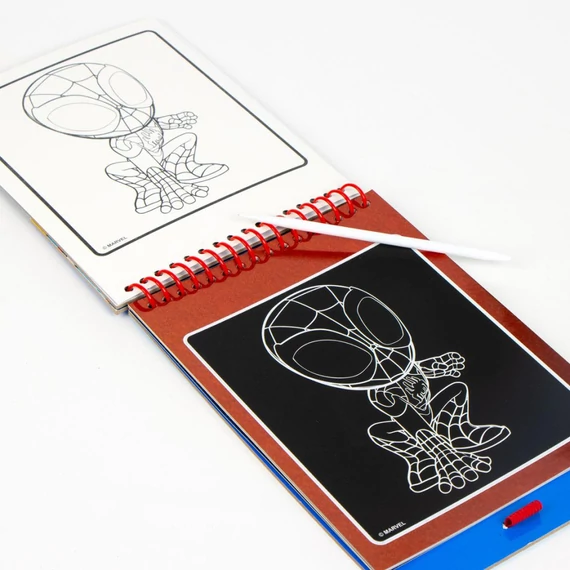 Pókember Go Spidey scratch képkarcoló és színező szett