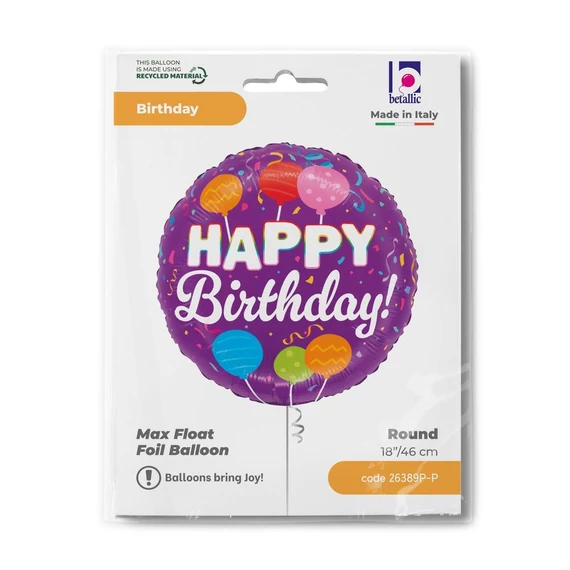 Happy Birthday Candle Pops fólia lufi 46 cm