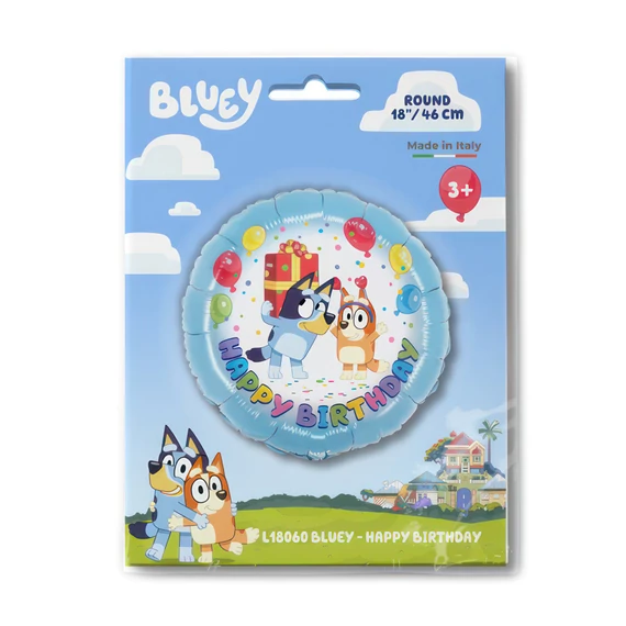 Bluey Party fólia lufi 46 cm