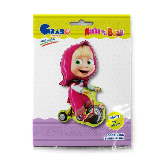 Mása és a medve Biking fólia lufi 99 cm