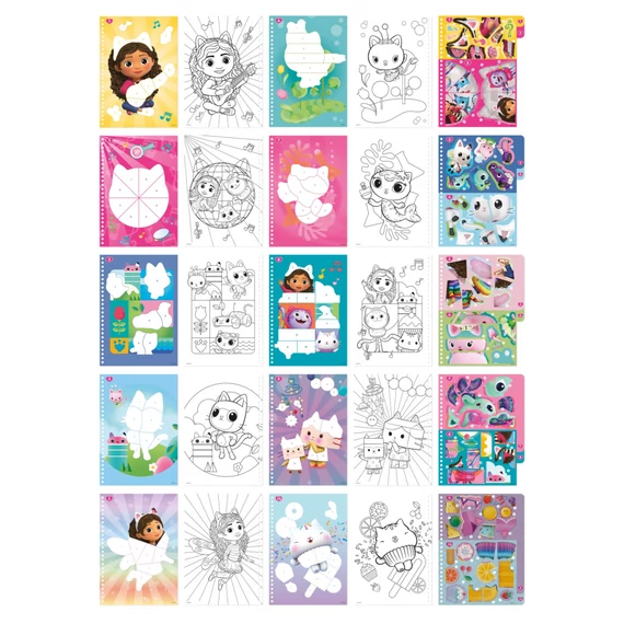Gabi babaháza Sprinkle Party puzzle matrica és színező szett