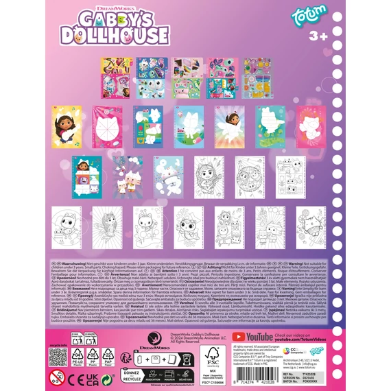 Gabi babaháza Sprinkle Party puzzle matrica és színező szett
