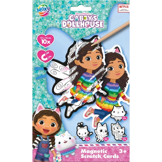 Gabi babaháza Fairy scratch képkarcoló készlet mágnessel