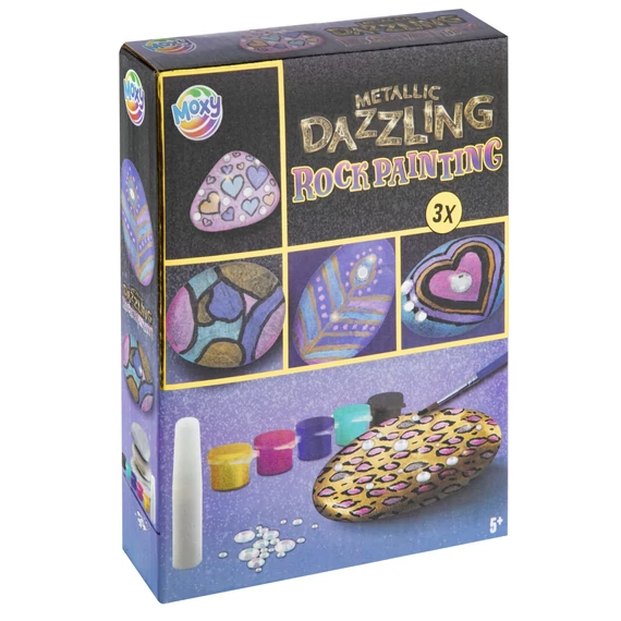 Színes Metallic kavicsfestő készlet