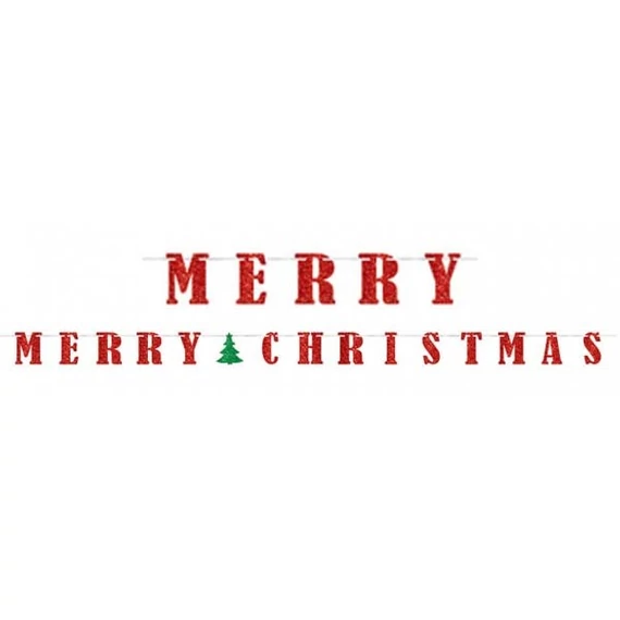 Merry Christmas papír felirat 365,7 cm