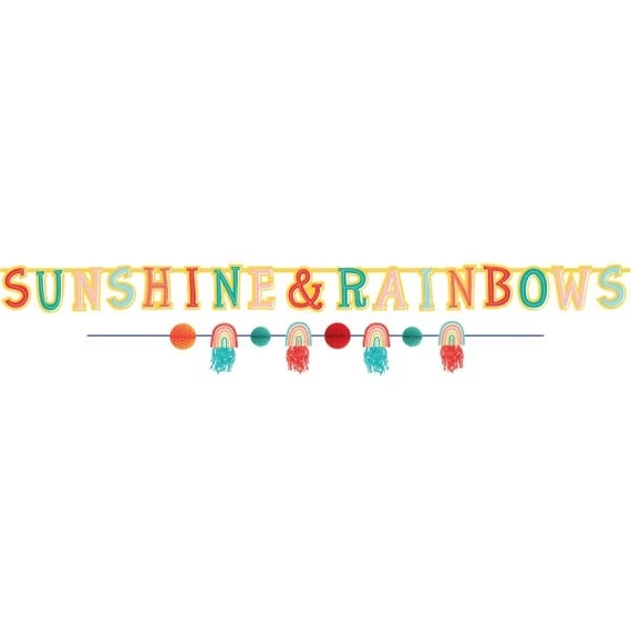 Retro Rainbow felirat 176 cm