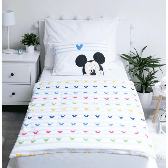 Disney Mickey Colors gyerek, ovis ágyneműhuzat 100×135cm, 40×60 cm