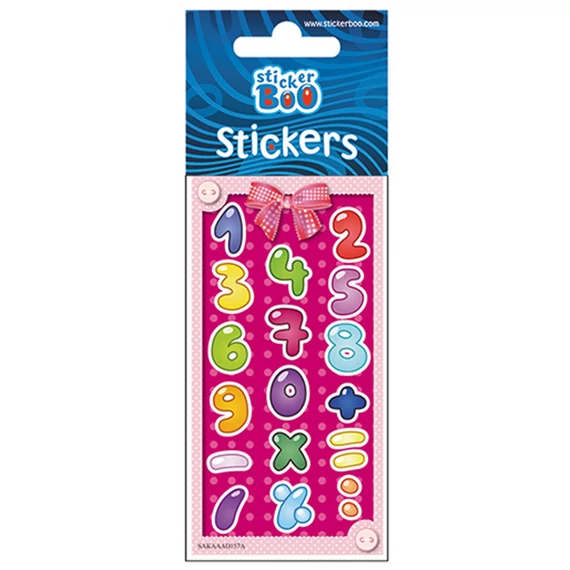 Számos Pink matrica ezüst díszítéssel