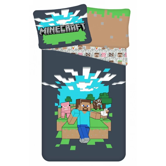 Minecraft Pixel Paradise ágyneműhuzat 140×200cm, 70×90 cm