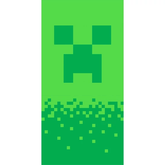 Minecraft Digital Creeper fürdőlepedő, strand törölköző 70x140cm