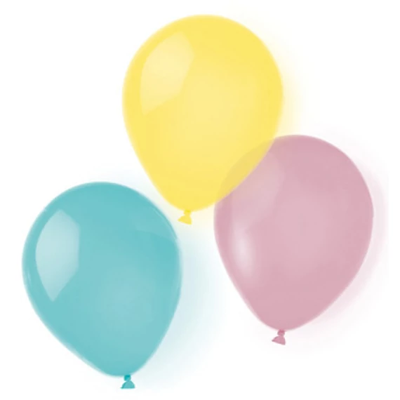 Színes Pastel léggömb, lufi 8 db-os 10 inch (25,4cm)
