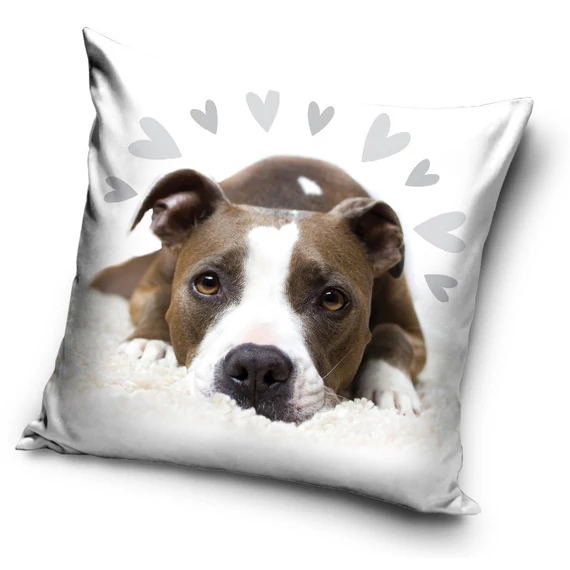 Kutyás Pit Bull Terrier Cute párnahuzat 40x40 cm