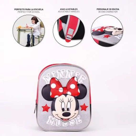 Disney Minnie 3D hátizsák, táska 31 cm