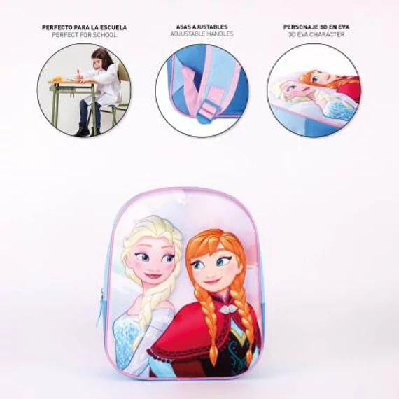 Disney Jégvarázs 3D hátizsák, táska 31 cm