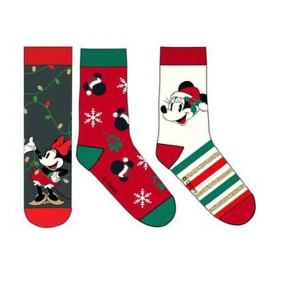 Disney Minnie Karácsonyi női zokni 36-41