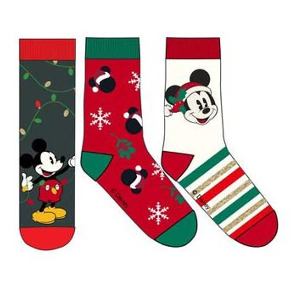 Disney Mickey Karácsonyi férfi Zokni 36/40