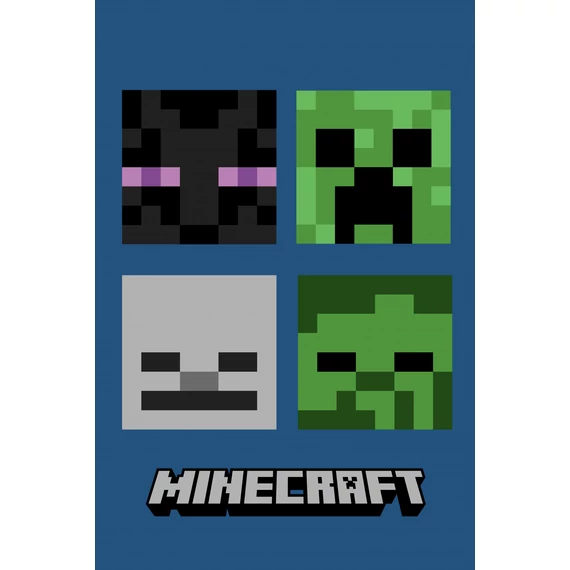 Minecraft Bad Mobs szuper puha polár takaró 100x150cm