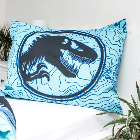 Jurassic World Dinosaur Tracker Sötétben világító ágyneműhuzat 140×200cm, 70x90 cm