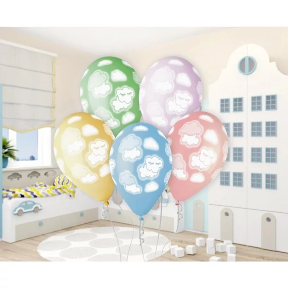 Felhők Colorful léggömb, lufi 5 db-os 13 inch (33 cm)