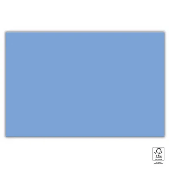 Kék Unicolour Blue papír asztalterítő 120x180 cm FSC