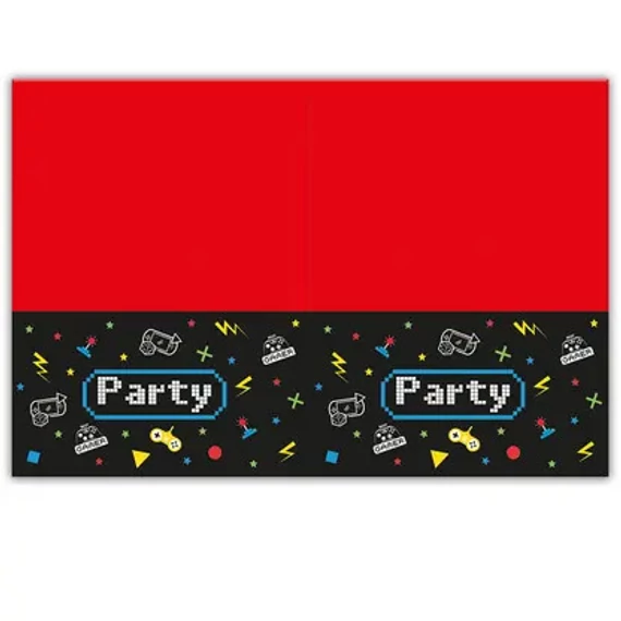 Gaming Party műanyag asztalterítő 120x180 cm