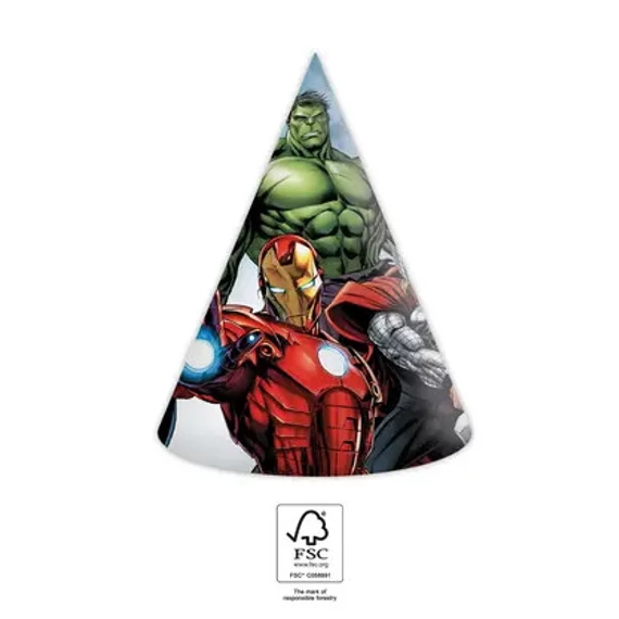 Bosszúállók Infinity Stones parti kalap, csákó 6 db-os FSC