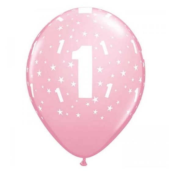 Rózsaszín 1 Pastel léggömb, lufi 6 db-os 11 inch (28 cm)