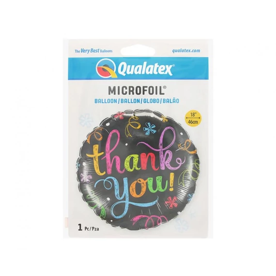 Thank You Chalkboard fólia lufi 46 cm