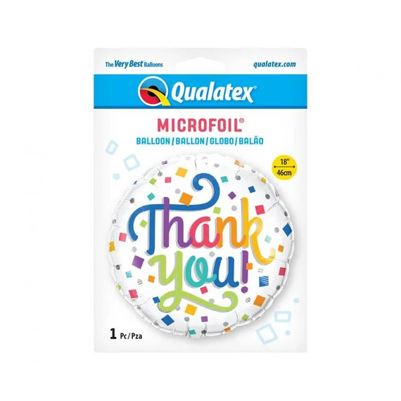 Thank You Confetti fólia lufi 46 cm