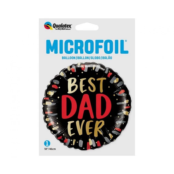 Apa Best Dad Ever fólia lufi 46 cm