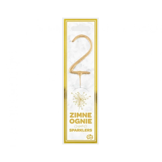 Arany Gold 2-es csillagszóró 17 cm