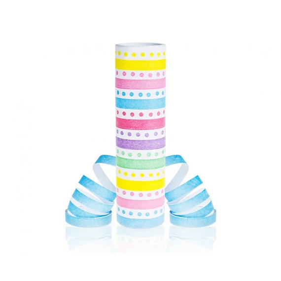 Színes Rainbow Dots szerpentin 4 m